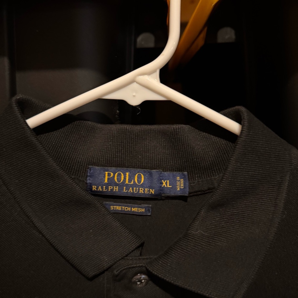 Ralph Lauren Black Polo Shirt for Men XL - Picture 2 of 3